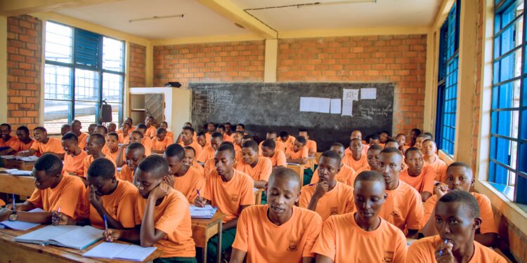 Ministry of Education show that 35% of all Rwandans are currently seated at schools