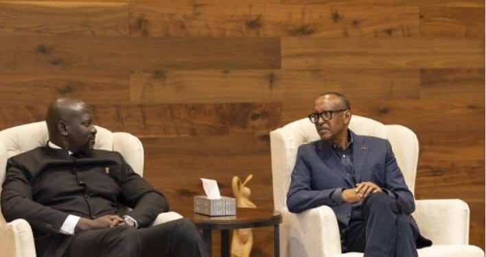 President Kagame congratulated Mamady Doumbouya on his election to lead Guinea.