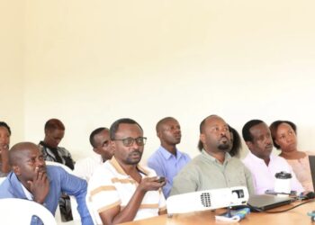 GFI Mpanga project irrigation pipes and farmers in Kirehe District.