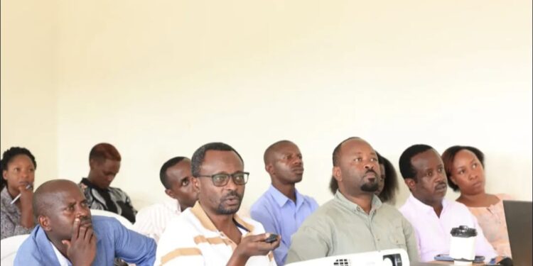 GFI Mpanga project irrigation pipes and farmers in Kirehe District.