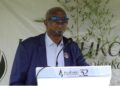 Minister Nsengimana speaking at the Karama Genocide Memorial commemoration