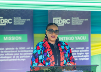 Become Ambassadors for Peace_ Chairperson Nyirahabineza Valerie at Mutobo Reintegration Ceremony