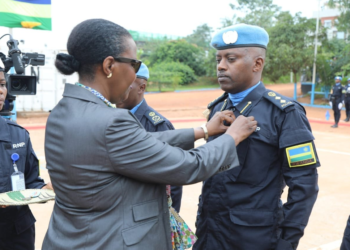 Rwandan Police Officers in CAR Honored for Outstanding Peacekeeping Service