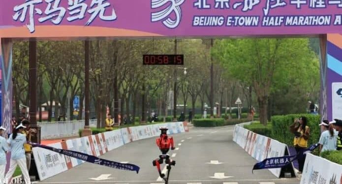 Humanoid robot break human record in marathon by completing the the race of 21 kilometers in 50 minutes and 26 seconds