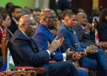 Ambassador Olivier Nduhungirehe representing Rwanda at the Africa-France Summit 2026 in Nairobi.