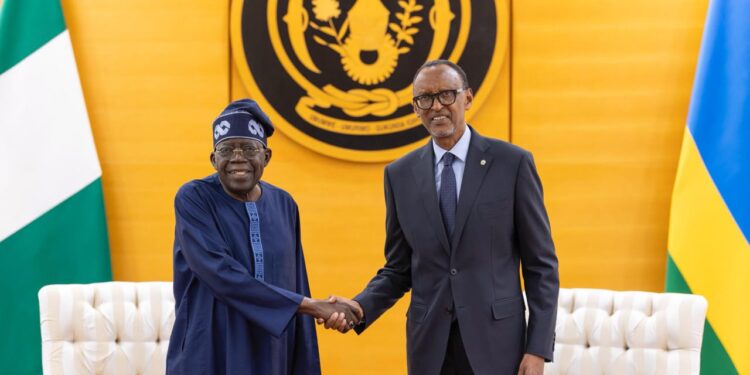 President Paul Kagame meeting with African leaders during the Africa CEO Forum 2026 in Kigali.