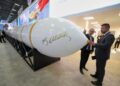 Turkey unveils Yildirimhan missile at the SAHA weapons exhibition.