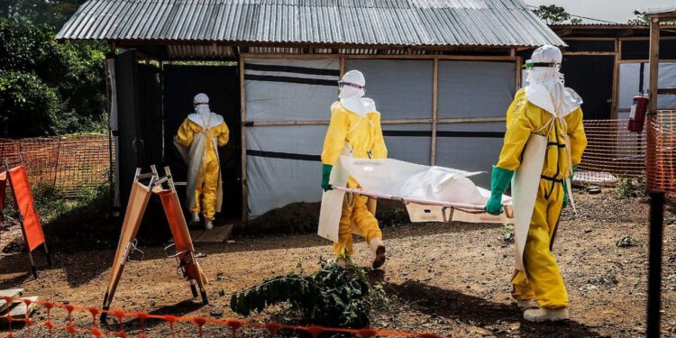Health officials monitoring the Ebola outbreak in the Democratic Republic of Congo to prevent further spread.