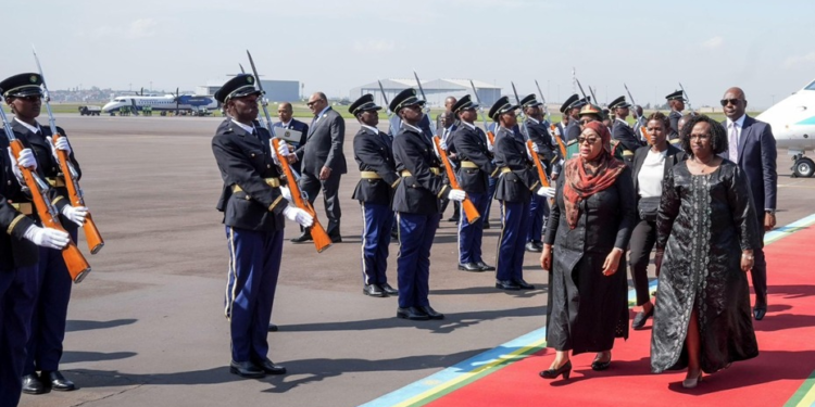 Tanzania’s President Samia Suluhu Hassan Arrives in Kigali for Africa Nuclear Energy Summit