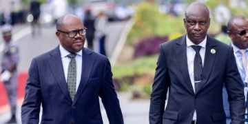 Minister Dr. Nsengiyumva Represents President Kagame at Libreville Conference Center Inauguration