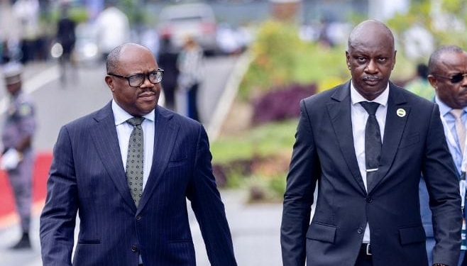 Minister Dr. Nsengiyumva Represents President Kagame at Libreville Conference Center Inauguration