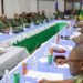 Major General Vincent Nyakarundi meeting with Général d’Armée Zéphirin Mamadou for Rwanda and Central African Republic military cooperation