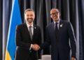 President Kagame meeting IFAD President Álvaro Lario for agricultural development talks.