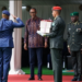 President Paul Kagame speaks at the RDF Command and Staff College graduation ceremony in Musanze.