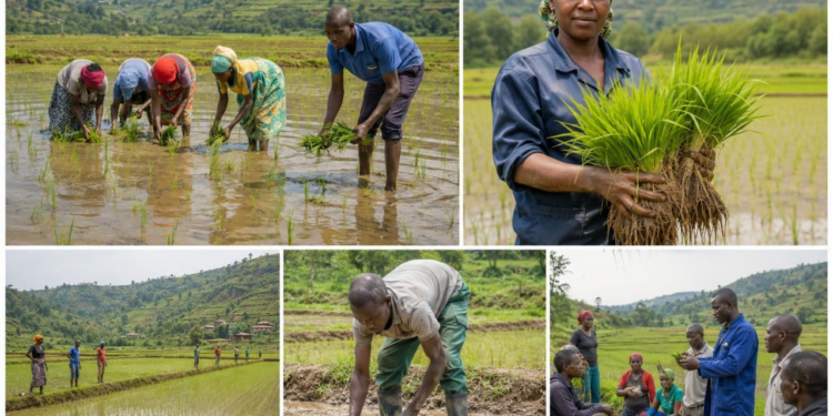 Gisagara: Rice Planting Season in Gikonko Valley Starts with Optimism