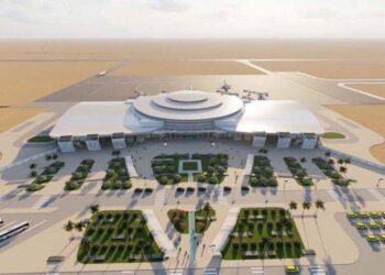 Construction progress at the Msalato International Airport project in Dodoma, Tanzania.