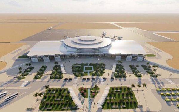 Construction progress at the Msalato International Airport project in Dodoma, Tanzania.