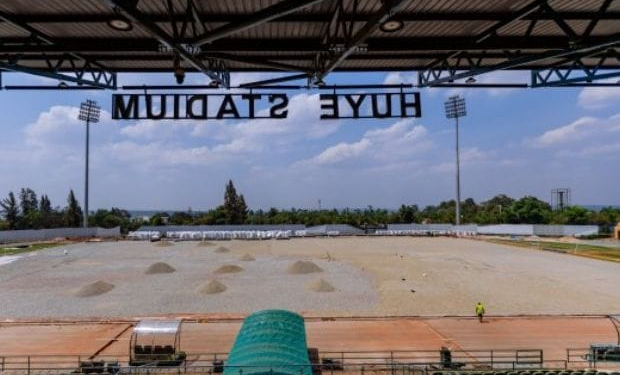 Huye Stadium Renovation Nears Completion as New Artificial Turf Project Reaches 80%