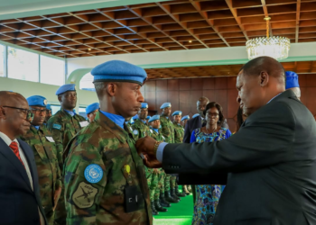 CAR President Honours RWANBATT-15 with the Presidential Medal of Appreciation