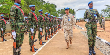 United Nations Mission in South Sudan Force Commander visits RWANBATT-3