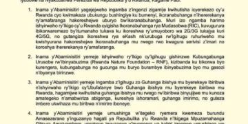 Rwanda Cabinet Approves Major Digital, Environmental, and Investment Initiatives