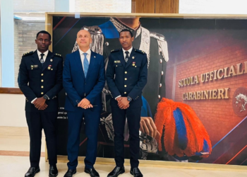 Rwandan National police Marks Graduation of Two Officers in Italy
