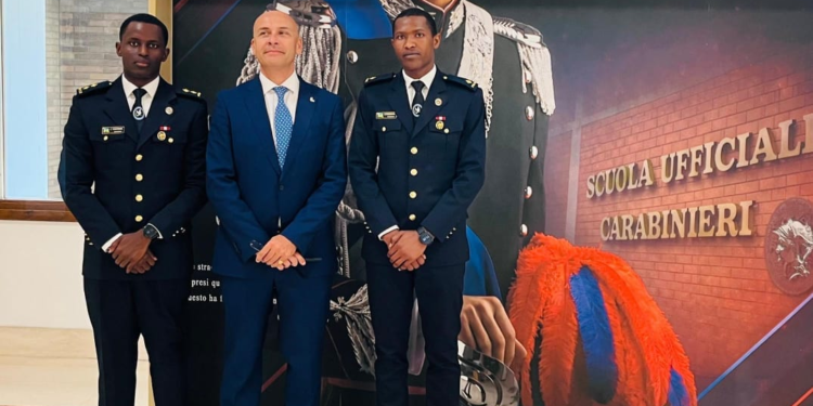 Rwandan National police Marks Graduation of Two Officers in Italy