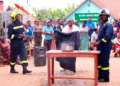 Huye: Rwanda National Police Trains traders in Rango market on preventing and fighting fire outbreaks