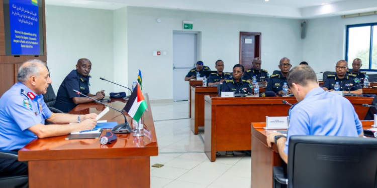 Rwanda National Police received the Director of Public Security in the Kingdom of Jordan