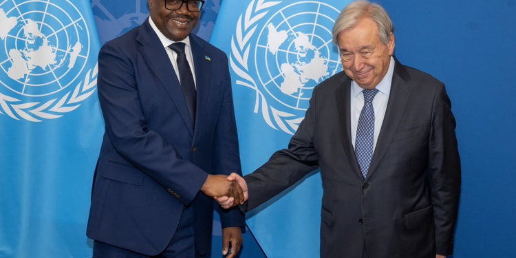 Prime Minister Dr. Nsengiyuma and UN’s Guterres discussed strengthening cooperation.