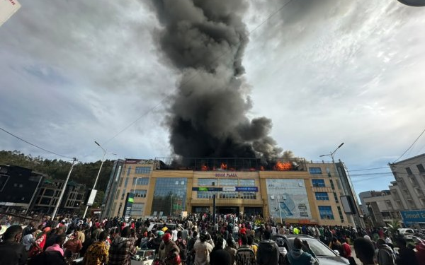 Fire Breaks Out at Goico Market in Musanze