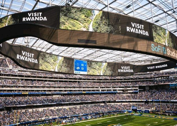 SoFi Stadium in Los Angeles, United States Presents Visit Rwanda