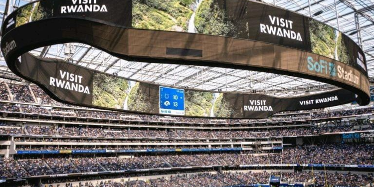 SoFi Stadium in Los Angeles, United States Presents Visit Rwanda